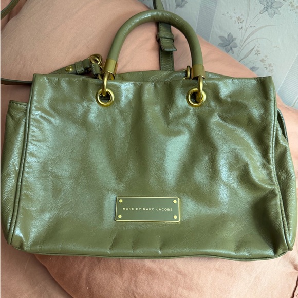 Marc By Marc Jacobs Handbags - Marc by Marc Jacobs Green Leather Satchel